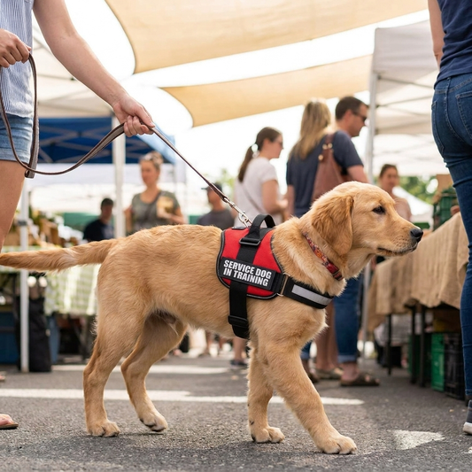 Service Dog in Training Vest Harness lifestyle