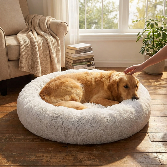 Donut Dog Bed lifestyle